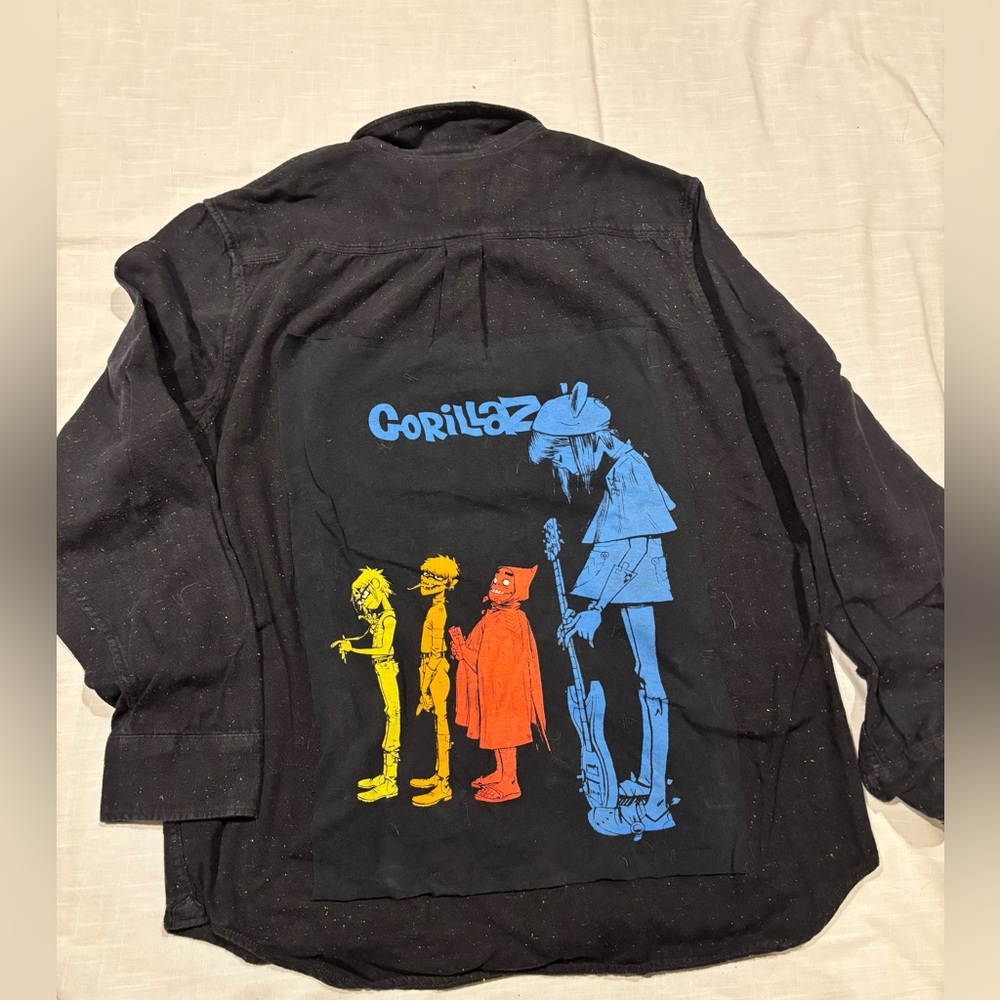Gorillaz one of a kind flannel.